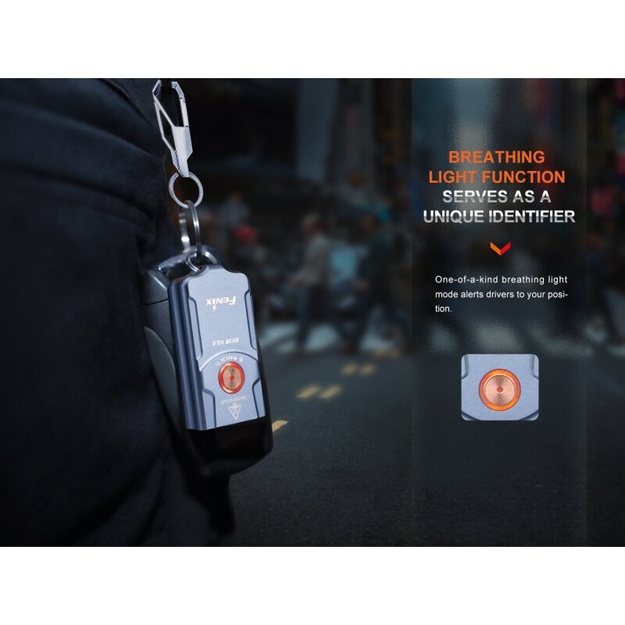 Fenix E03R V2.0 LED Keychain Flashlight Limited Edition, Orange