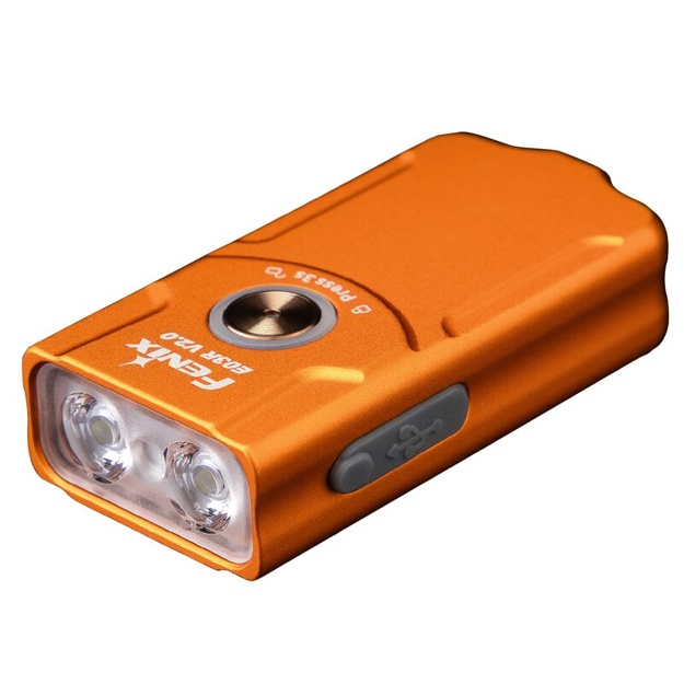 Fenix E03R V2.0 LED Keychain Flashlight Limited Edition, Orange