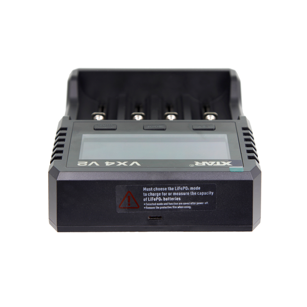 XTAR VX4 V2 Li-ion 1.5 V / 3.6 V / 3.7 V / Li-FePO4 / Ni-MH battery charger complete with power supply