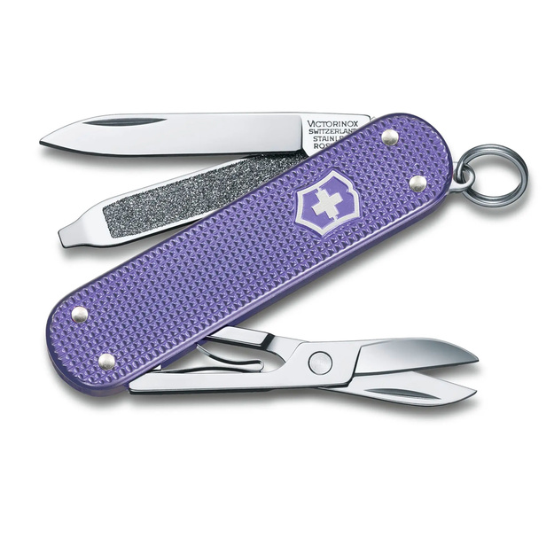 Victorinox Classic Alox Pocket Knife &ndash; Electric Lavender, 0.6221.223G