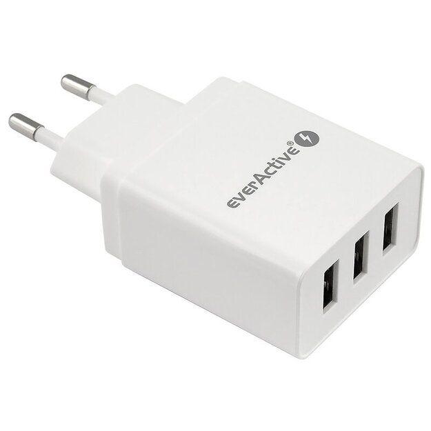 EverActive 5V 3.4A 3xUSB lādētājs