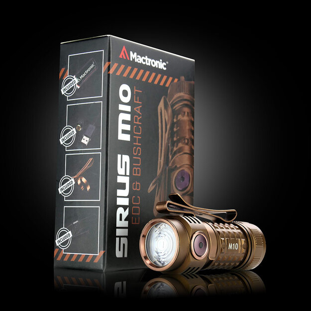 Mactronic 1000lm uzlādējams īpa&scaron;i mazs lukturītis Sirius M10 THH0171