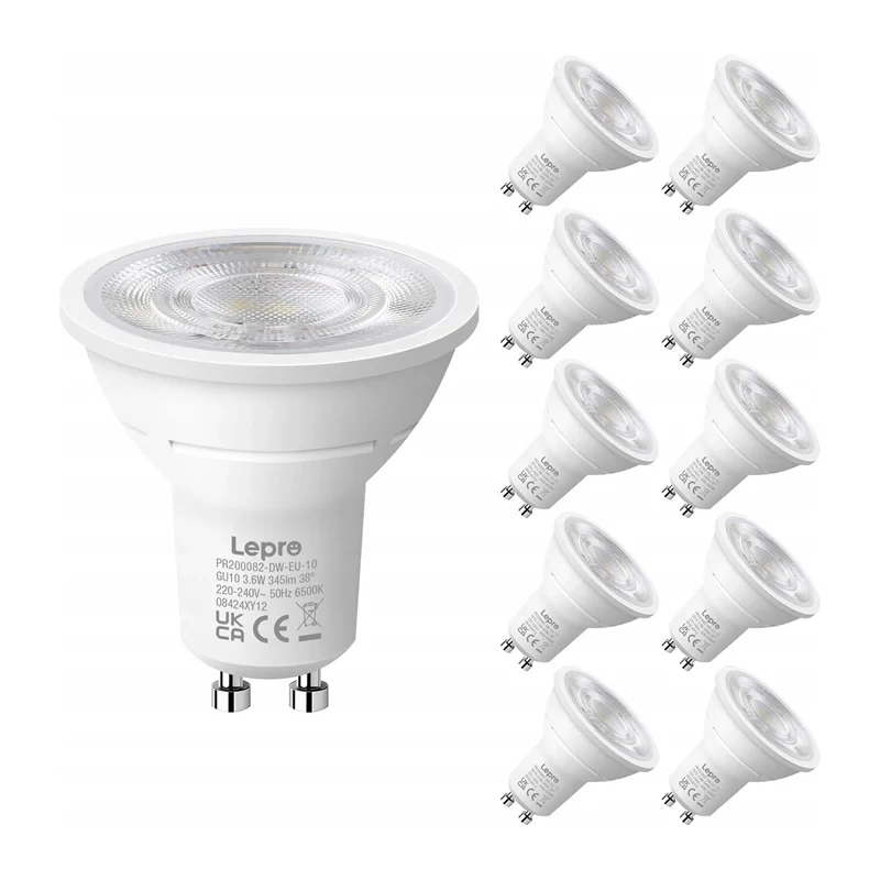 LEPRO 200082-DW-EU-10 GU10 LED Bulb, 3